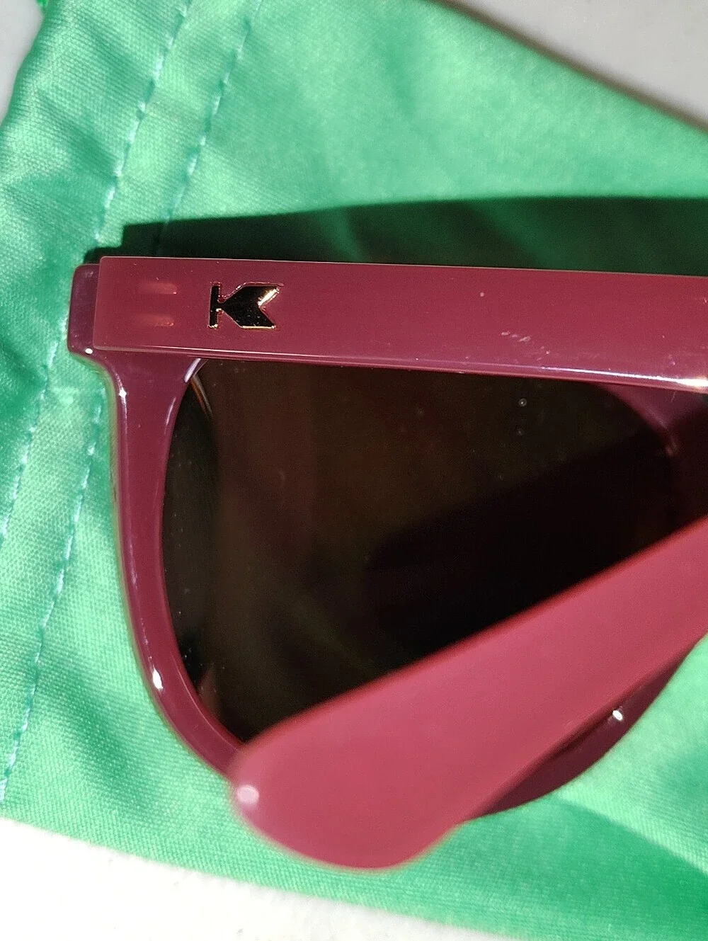 Knockaround Sunglasses - Classic Red Frames with Tinted Mirrored Lenses